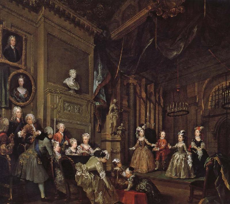 William Hogarth Spanish performances oil painting image
